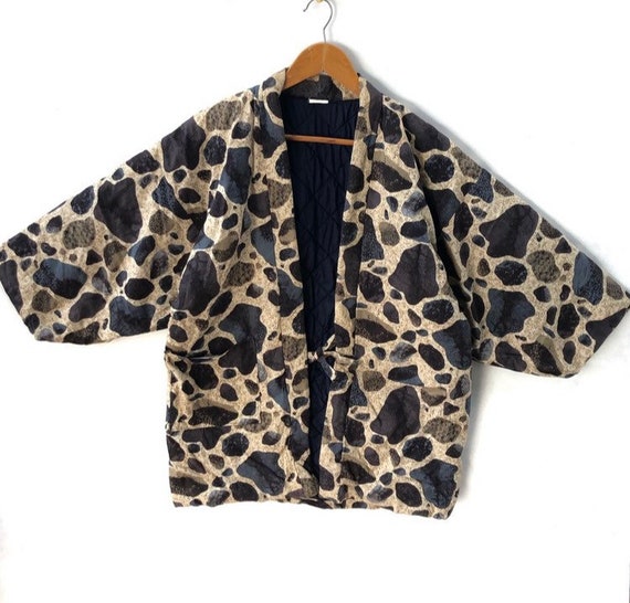 Japanese Traditional Kimono Polka Dot Design Jacke