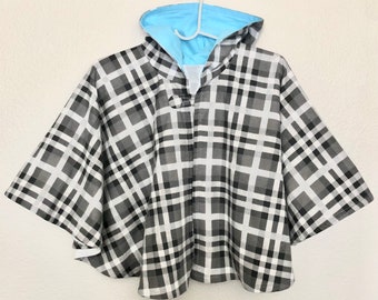Reindeer and Plaid wheelchair friendly Infant Bee Seated Car Seat Poncho