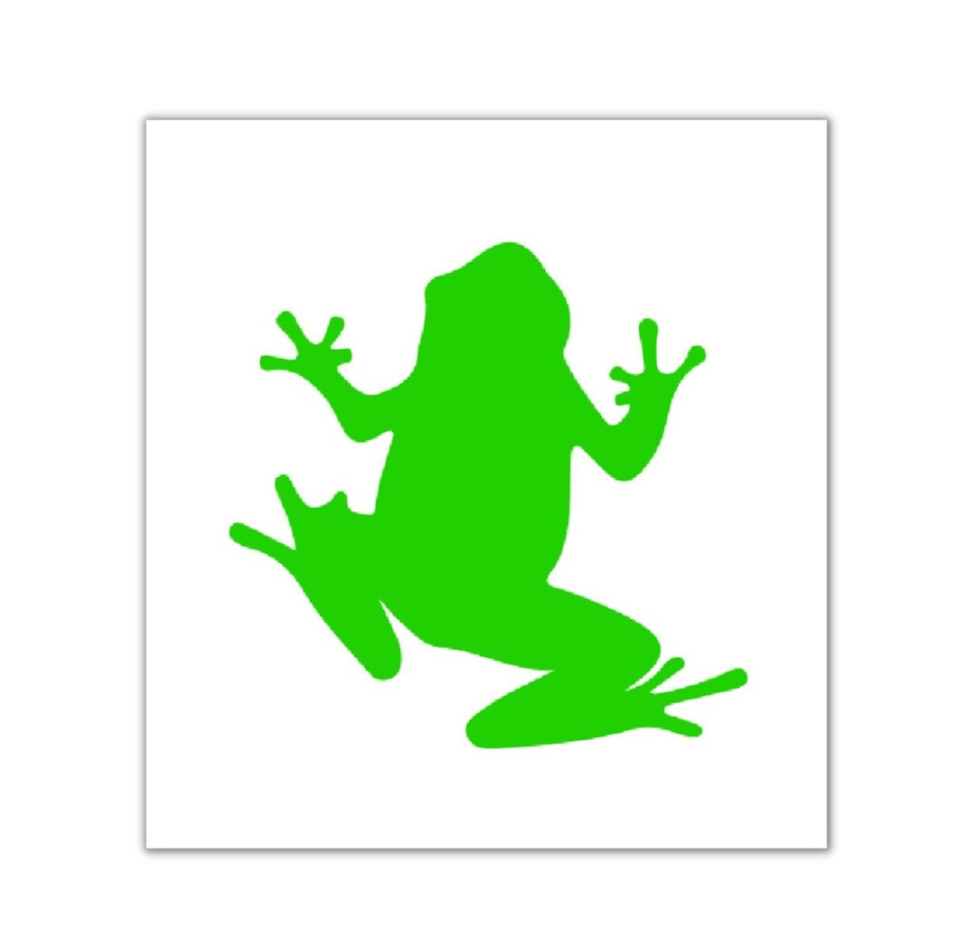 Tree Frog Decal L Glossy Vinyl Tree Frog Decal Car, Tumbler, Mirror