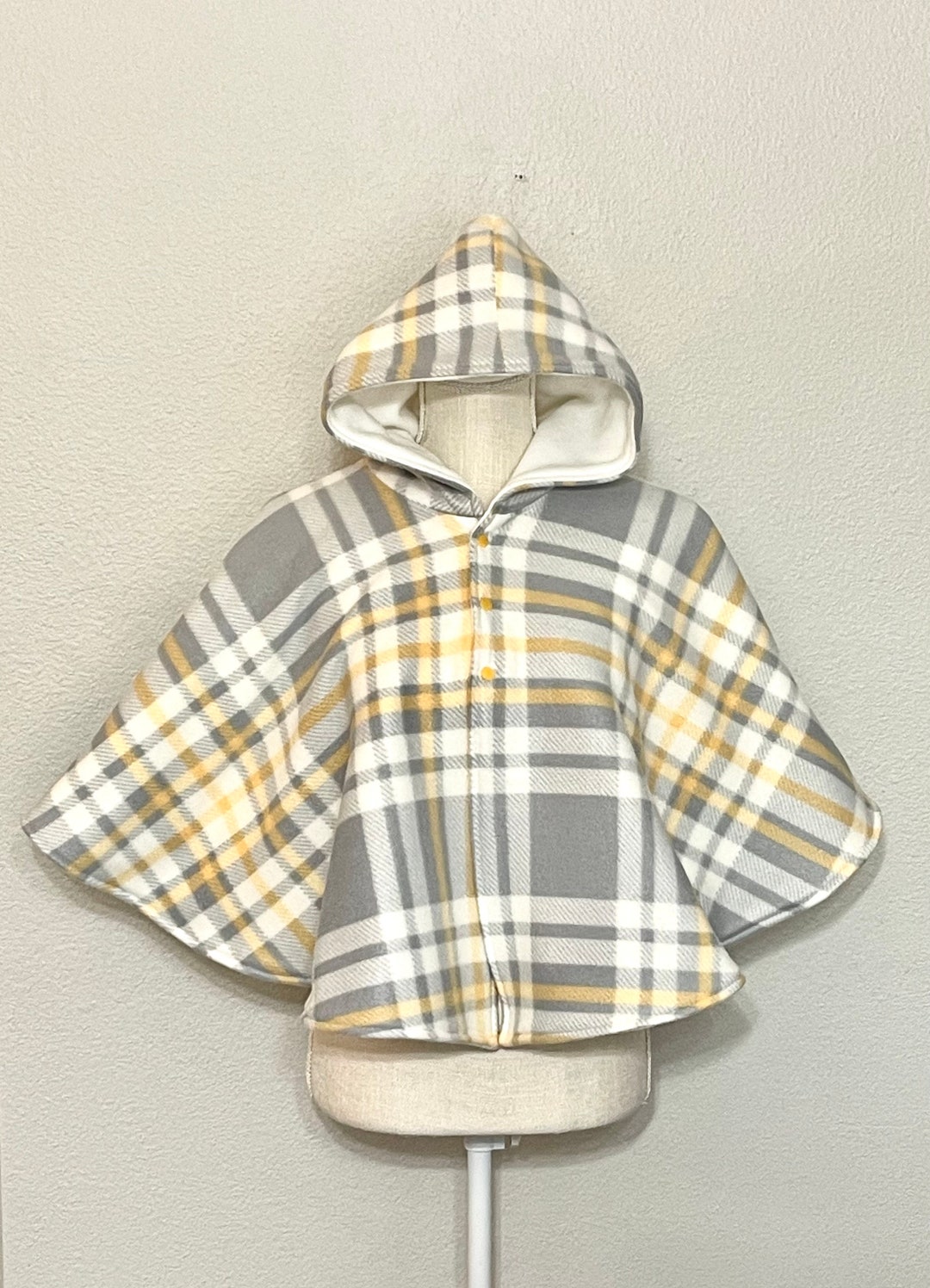 Double Fleece Cape, Child's Hooded Poncho, Kids Poncho, Cape wheelchair
