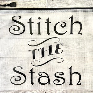 Cross Stitch Project Bag | 2 Sizes Available | Vinyl Project Bag | Sewing, Quilting, Stitching, Embroidery, Project Bag| Stitch the Stash