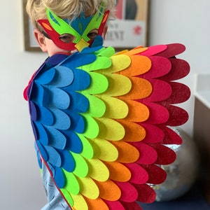 Carnival wings cape and mask