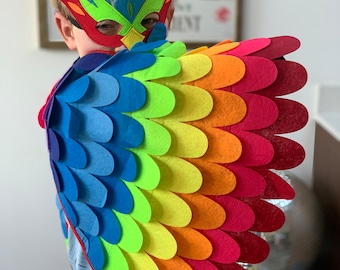 Carnival wings cape and mask