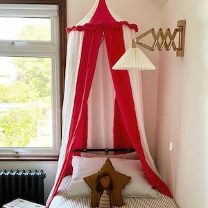 Red Stripe Circus tent play canopy