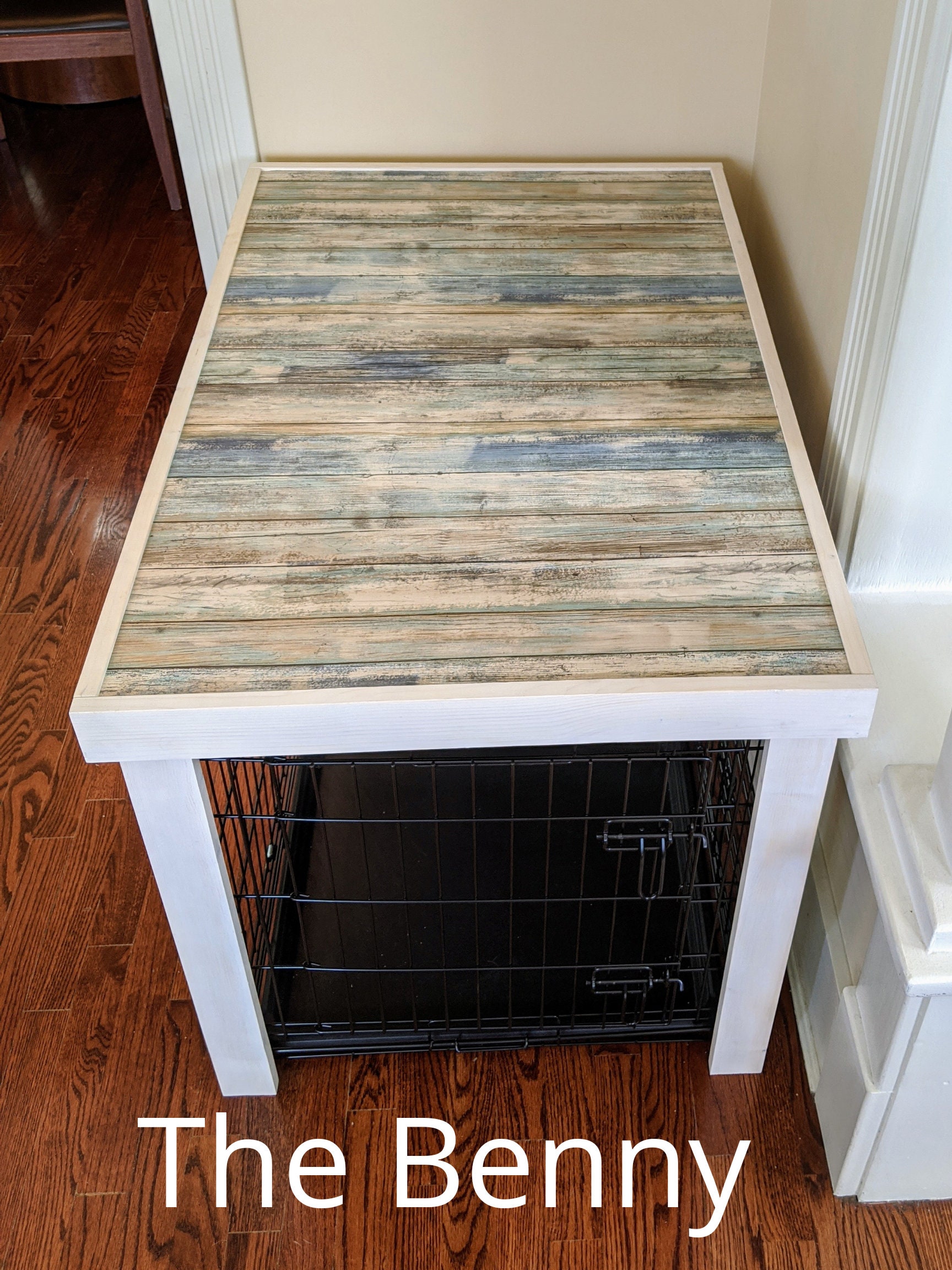 48 Dog Crate Table/Cover Turn Your Wire Dog Crate Into Etsy