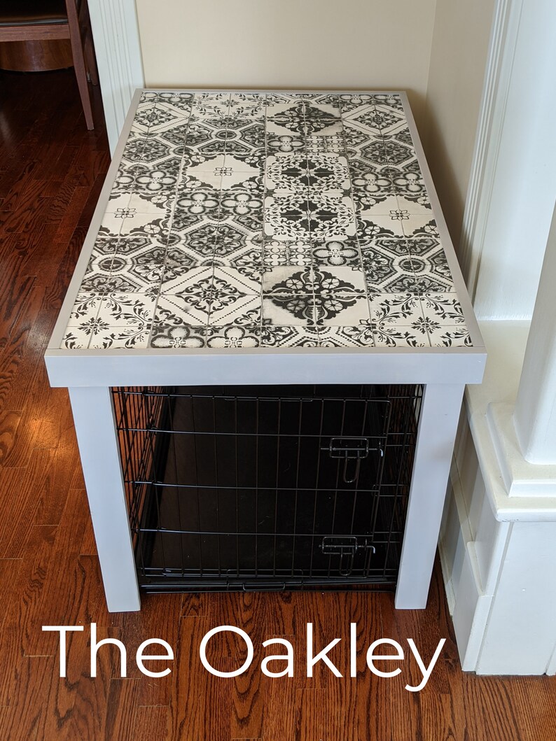 30 Dog Crate Table/Cover Turn Your Wire Dog Crate Into Etsy