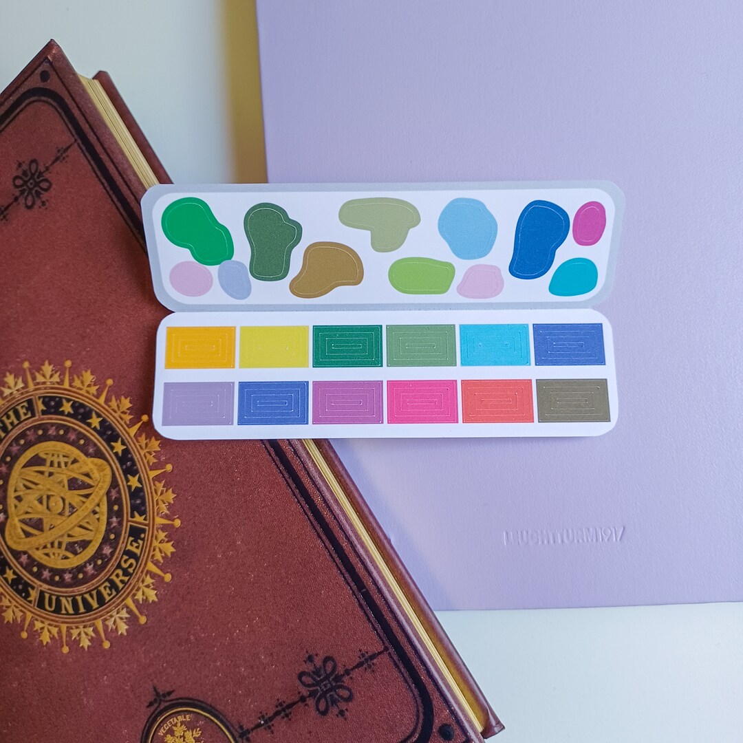 Paint Palette Sticker Sheet Etsy
