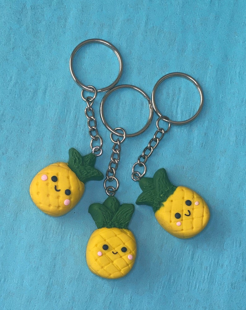 Pineapple keychain Etsy