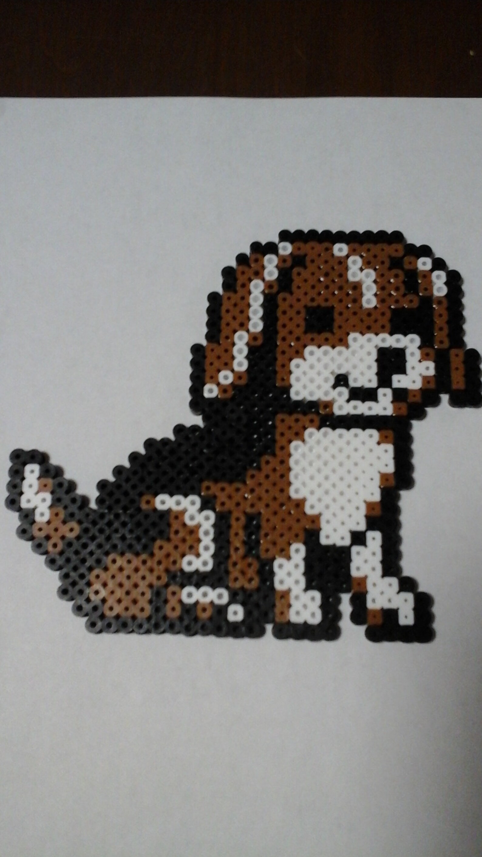 Dog/puppy Perler Bead Art Decoration 5 1/2 X 6 1/4 Etsy