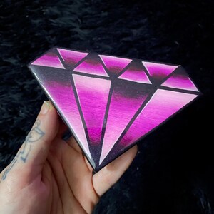 Neon Diamond Wood Cutout