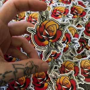 Red Rose Sticker