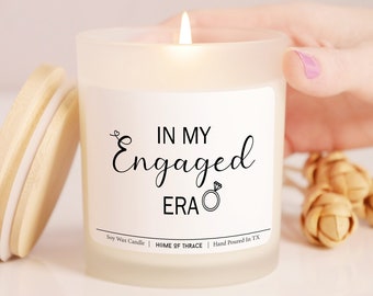 In My Engaged Era Candle Bride Libbey Candle Gift for Couple Engagement Gift for Her  Engagement Party Gift Bridal Shower Gift