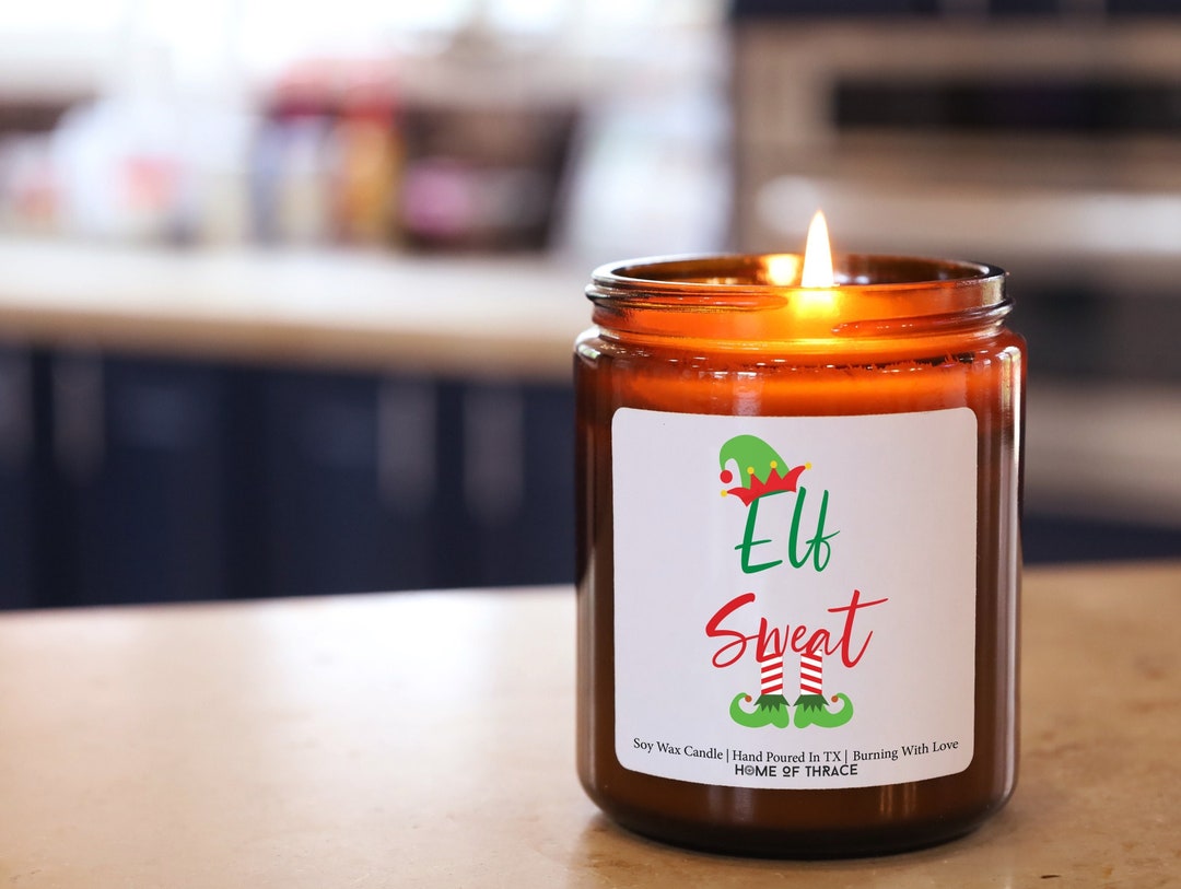 Elf Sweat Candle Winter Scented Candles Holiday Decor Christmas Gift