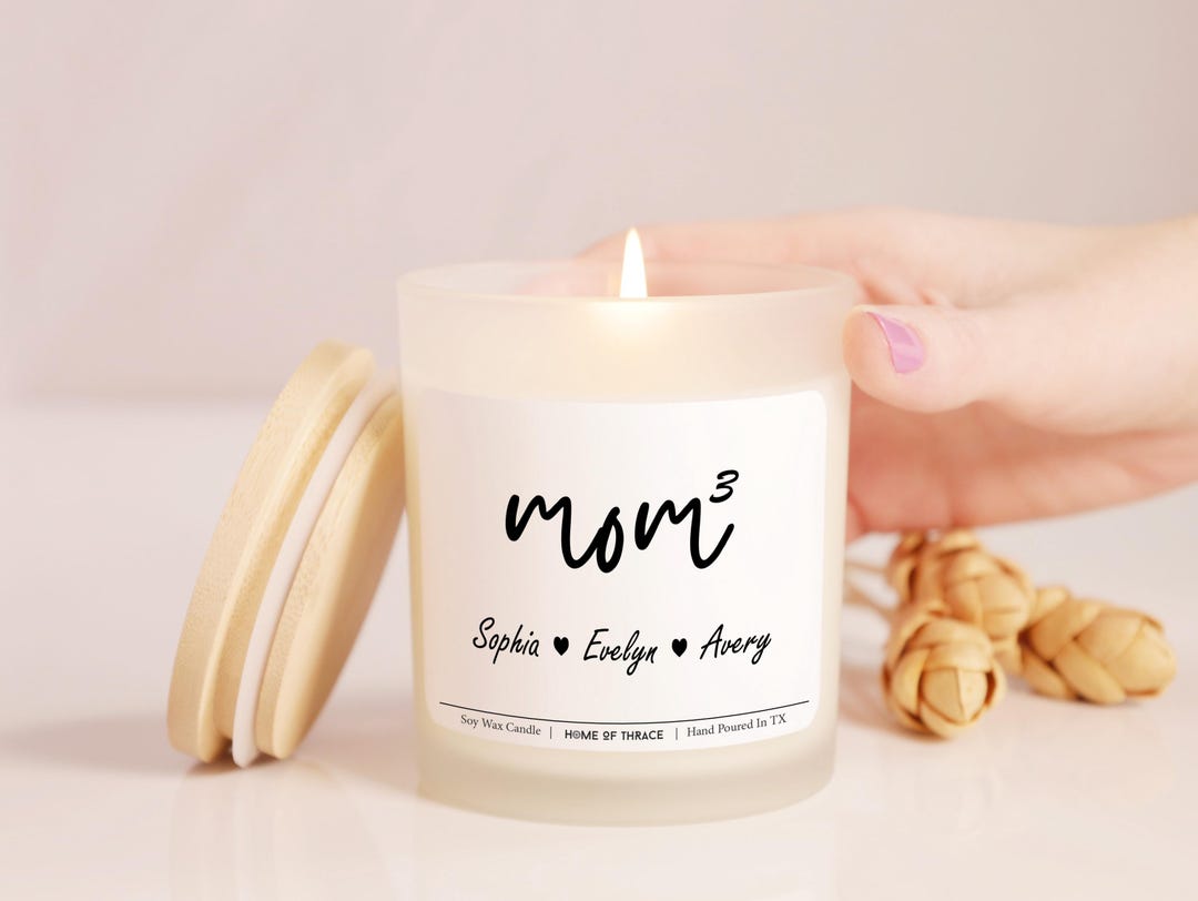 Personalized Soy Candle Gift for Mom: Mother's Day Scented Candle - Etsy