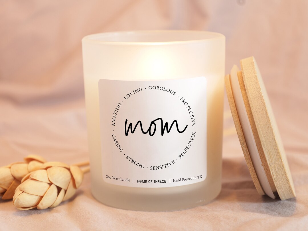 Mom Adjectives Candle Gift for Mother Funny Birthday Gift Etsy