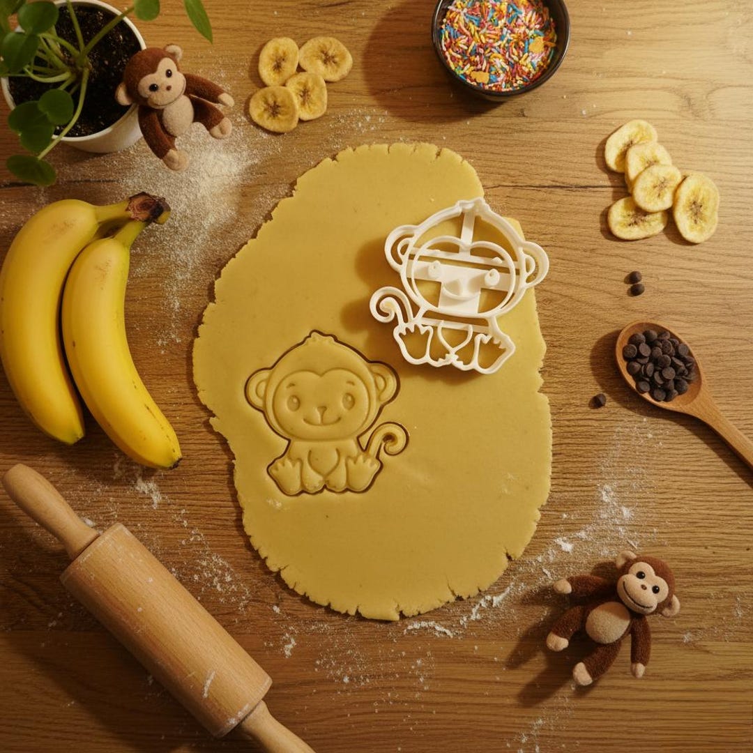 Monkey Cookie Cutter - Etsy
