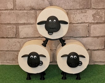 Sheep toilet paper holder