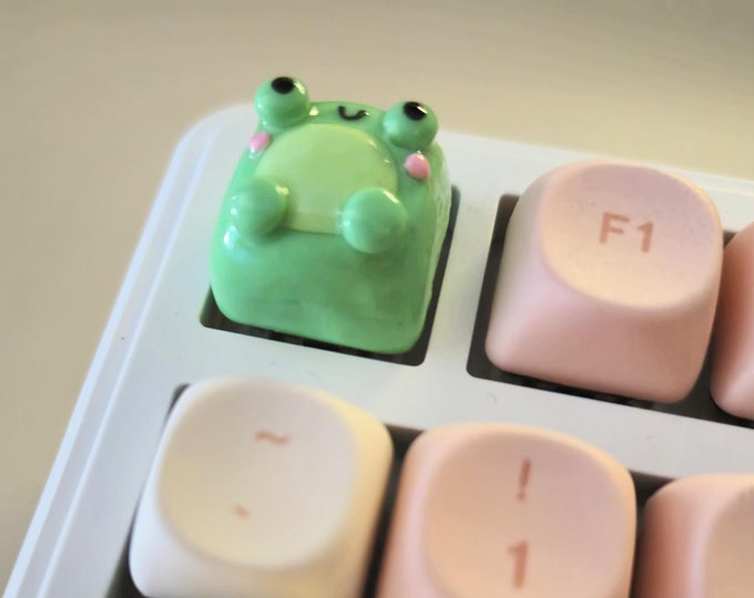 Tiny Frog Handmade Artisan Keycap | Kawaii Keycaps | Cute Keycaps - Etsy