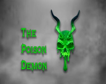 Melting Skull Magnet – Gothic Resin Refrigerator Decor