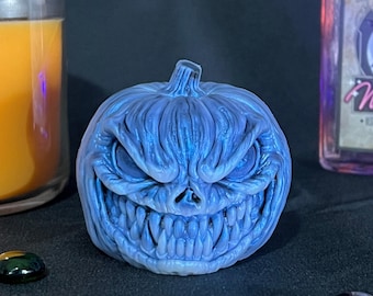 The Rotting Gourd Horror Pumpkin Squishy | Handmade Gothic Halloween Decor | Creepy silicone Pumpkin | Horror Home Decor |