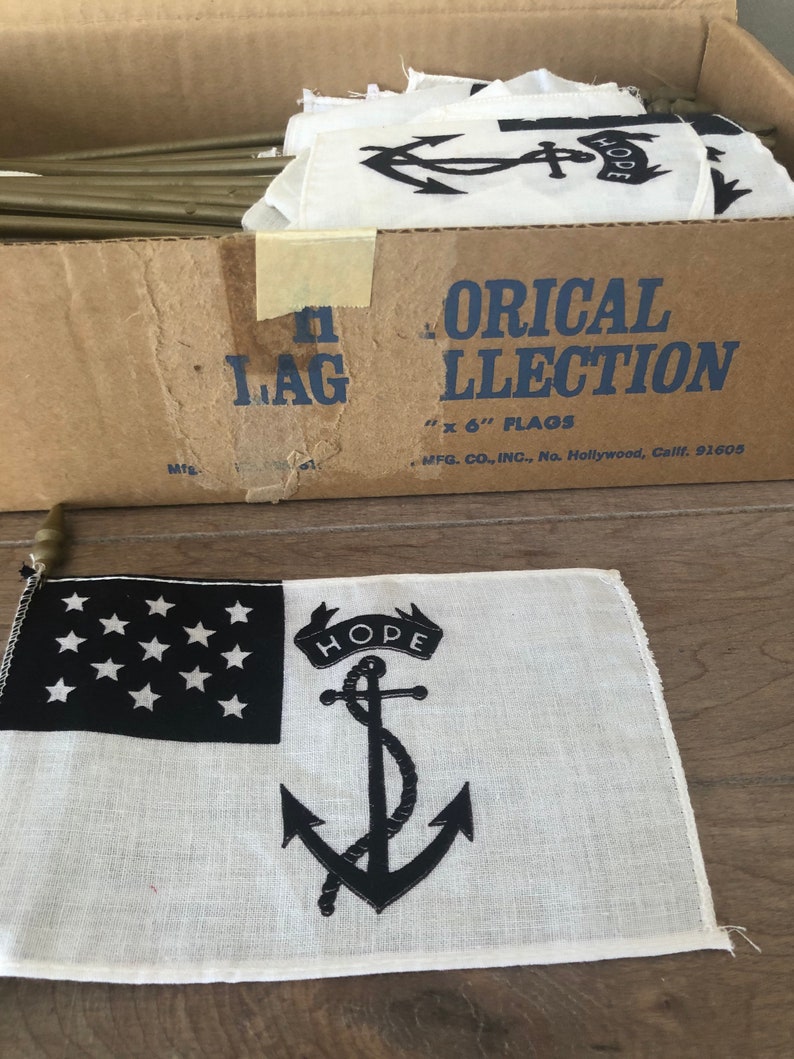 Vintage Box 100 First Rhode Island Regiment Mini Desk Flags | Etsy