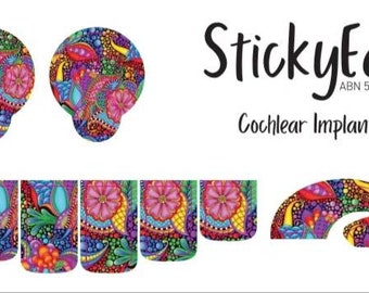 Cochlear N7 & N8 Sticker- Paisley