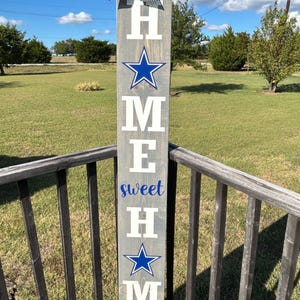 Dallas Cowboys Porch Sign // Football Porch Sign // Cowboys Porch Sign