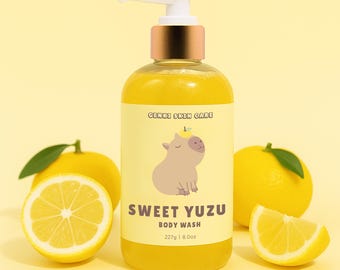 SWEET YUZU Moisturizing Body Wash! Made with Eco-Friendly biodegradable bursting beads and Phthalates free Fragrance Oil!