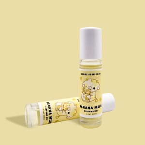 BANANA MILK roll-on perfume oil! Made with all natural ingredients and it&#39;s non greasy!