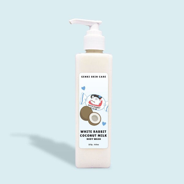 WHITE RABBIT CANDY Coconut Milk Body Wash! Made with real Coconut Milk!