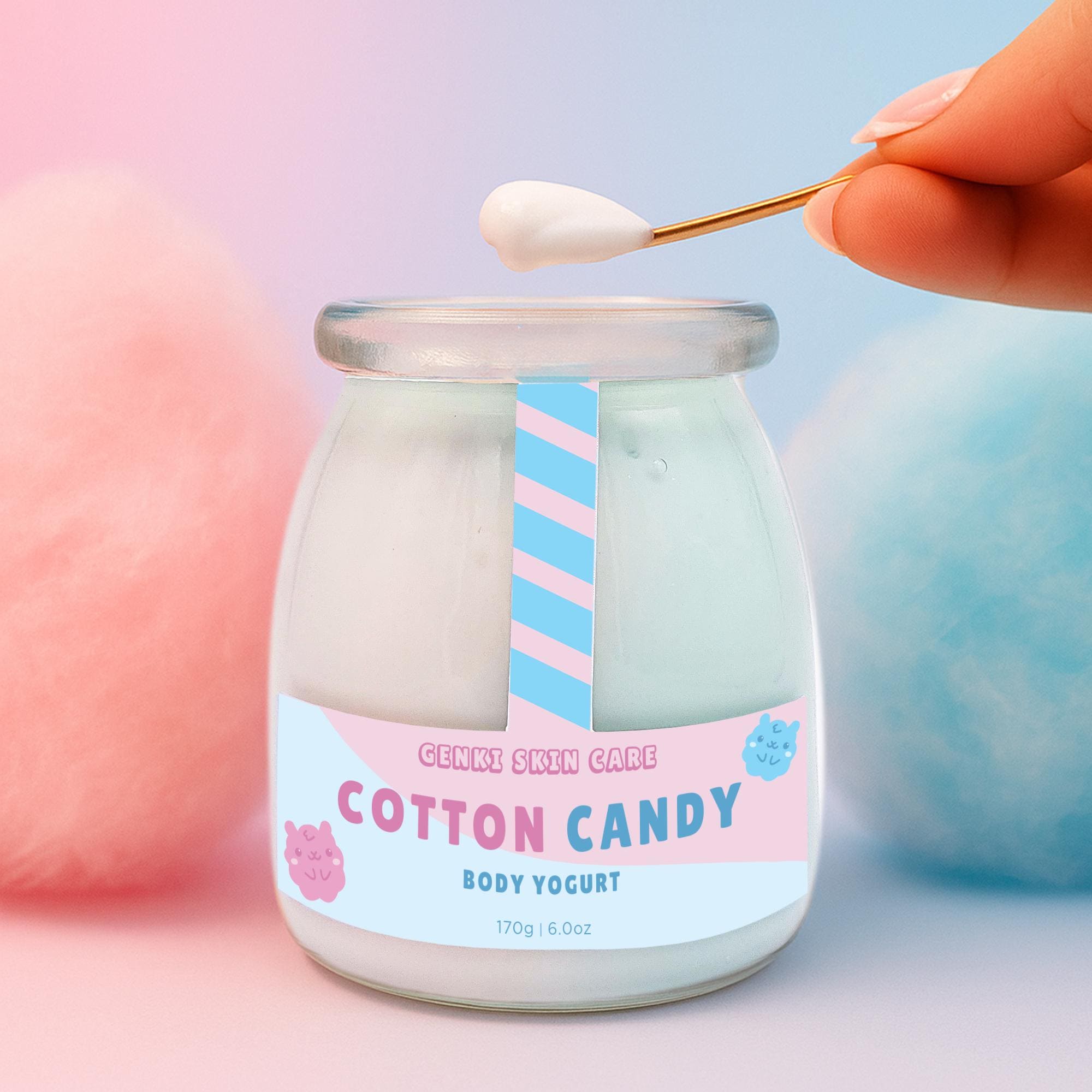 COTTONCANDY BODY YOGURT! not as thick as body butter but not as watery as commercial lotion