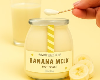 BANANA MILK Body Yogurt, not as thick as body butter but not as watery as commercial lotion