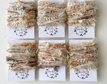 SAVANNA | Fibre BLENDS | Embellishment threads and yarn | novelty yarn | ribbons | junk journals | weaving fibres | embroidery