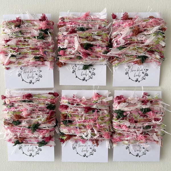 LITTLE POSY | Fibre BLENDS | Embellishment threads and yarn | novelty yarn | ribbons | junk journals | weaving fibres | embroidery