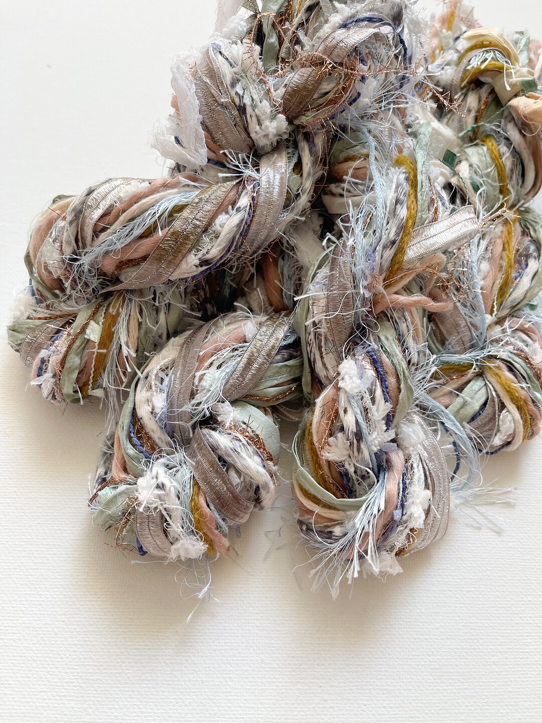 ROCKY MOUNTAIN Mixed Fibre FRINGE Fibre Yarn Samples 28 Metre ...