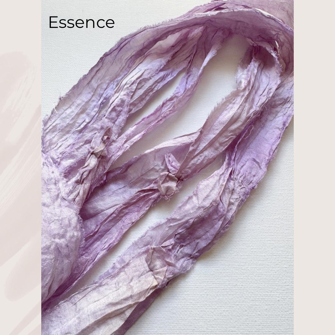 SARI Silk Ribbon | Recycled Hand Painted | 5M Hand Dyed Silk | Craft ...