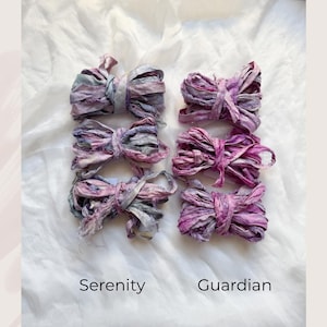 SARI SILK RIBBON | 3 M | rustic charm | recycled | hand dyed | embellishment | weaving fibre | craft gift wrap | junk journal | card making image 5