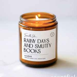 Smut Book Lover Soy Candle: Spicy Book Club Gift