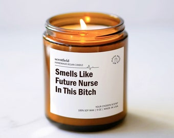 Future Nurse Soy Candle, Nursing School Graduation Gift
