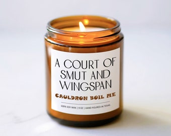 A Court of Smut and Wingspan Soy Candle: Acotar Book Lover Gift