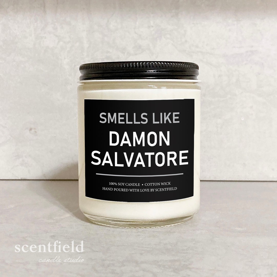 Smells Like Damon Salvatore Soy Candle, TVD Merch Brother Birthday