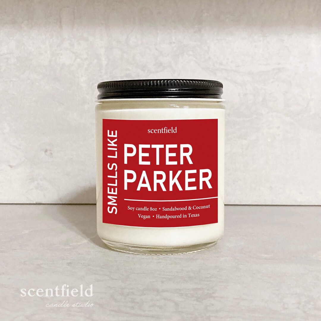 Smells Like Peter Parker Vegan Soy Candle Minimalist Modern Candle