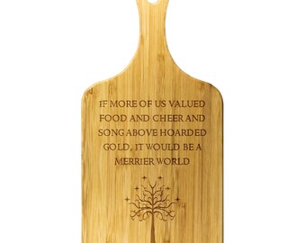 Potato Definition Engraved Cutting Board LOTR Lord of the Rings Nerdy Gift 