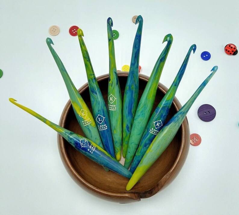 Galaxy VIRGO Streamline Crochet Hooks by Furls Sizes 4.0mm Etsy