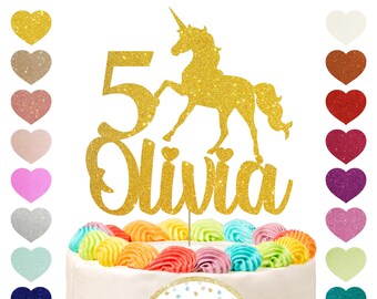 unicorn cake topper etsy uk