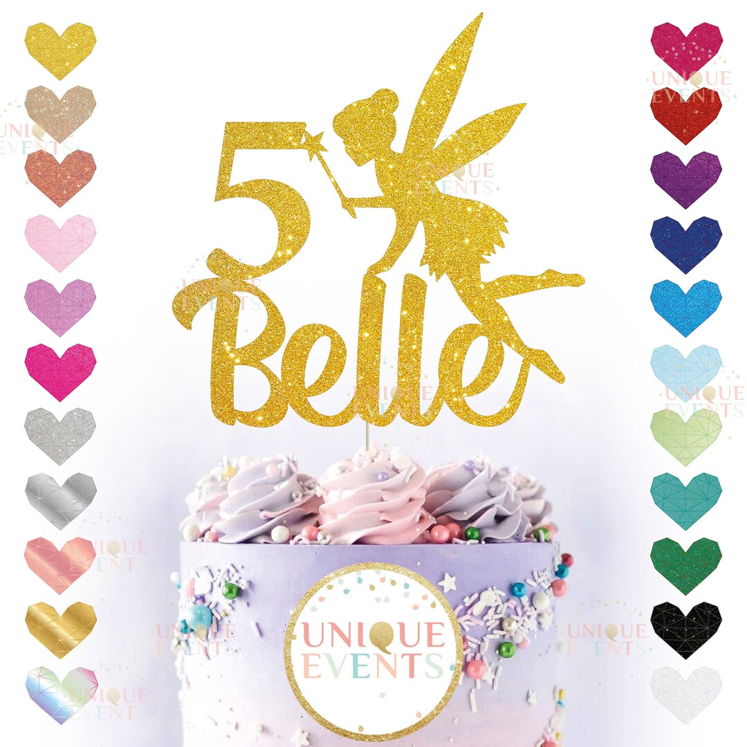 Personalised Fairy Cake Topper Fairy Party Cake Topper Fairy - Etsy
