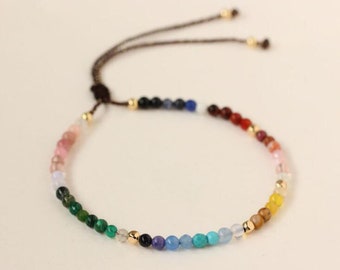 Healing Crystal Chakra Bracelet-12 Zodiac Signs Bracelet-Constellations Bracelet-Stress Anxiety Relief Meditation Protection Yoga Bracelet