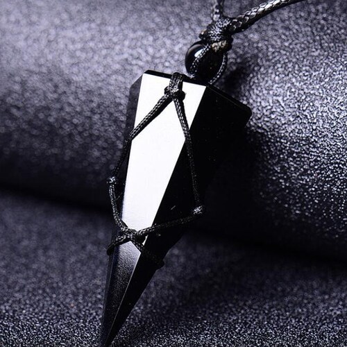 Obsidian Necklace-black Obsidian Stone 