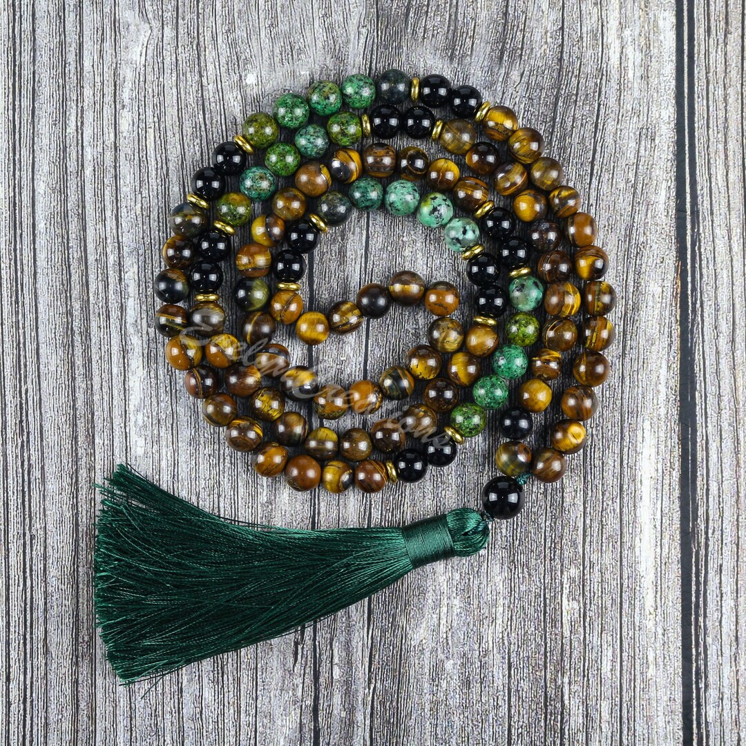 108 Beads Necklace mala Prayer Tassel Necklace-african - Etsy