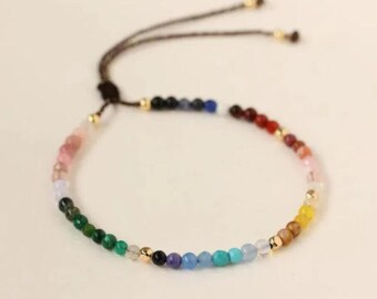 Healing Crystal Chakra Bracelet-12 Zodiac Signs Bracelet-Constellations Bracelet-Stress Anxiety Relief Meditation Protection Yoga Bracelet